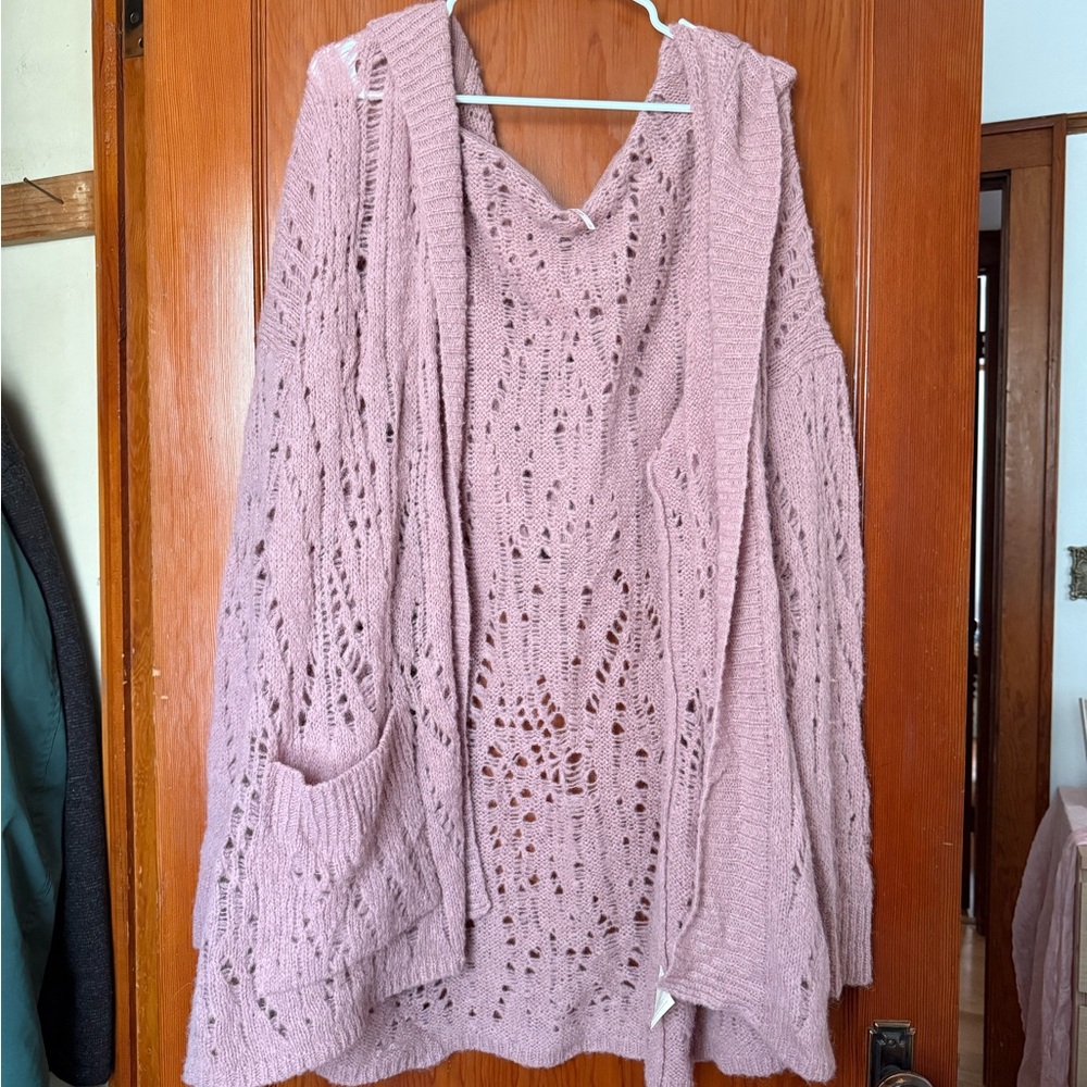 Free People Soft Pink Knit Top